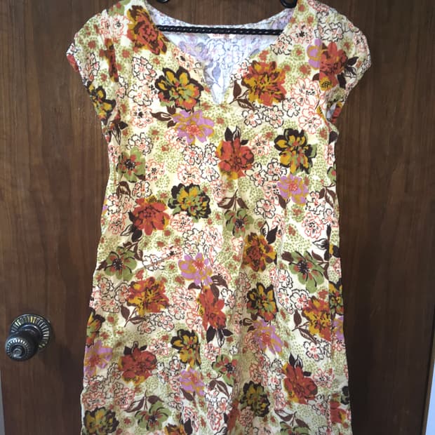 히피 골덴 미니 원피스