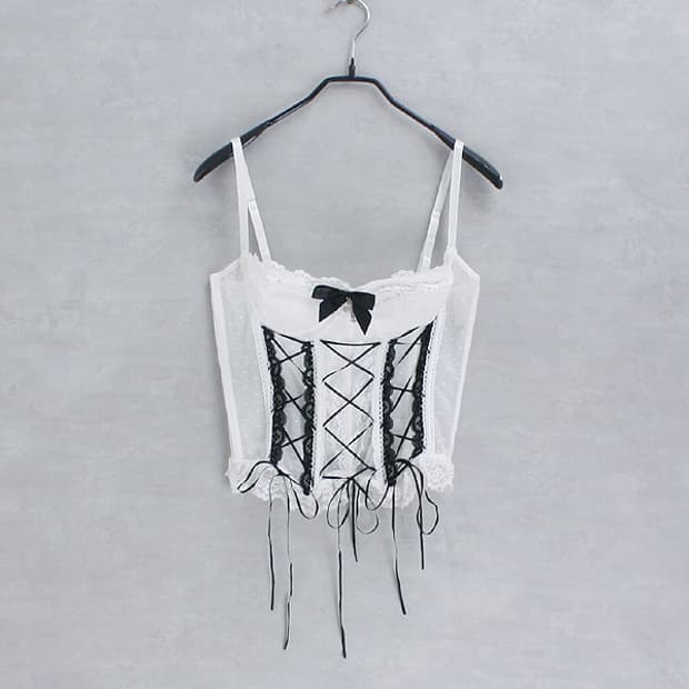 ROMWE _ eyelet lace corset