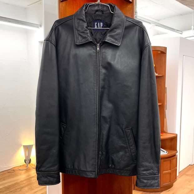 [L] old GAP 올드갭 레더 자켓