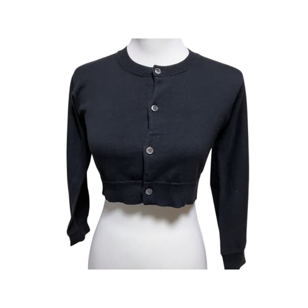 꼼데가르송 레이디스 코튼 숏가디건