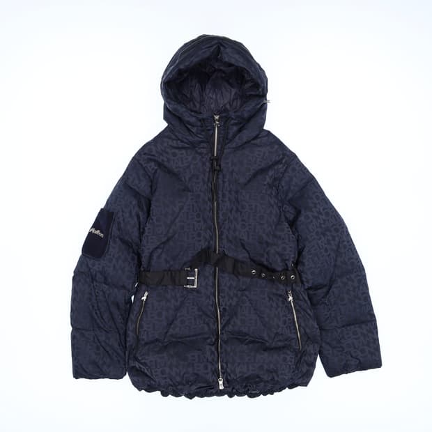 L 신형 말본 자카드 미들 구스다운 패딩 N7274