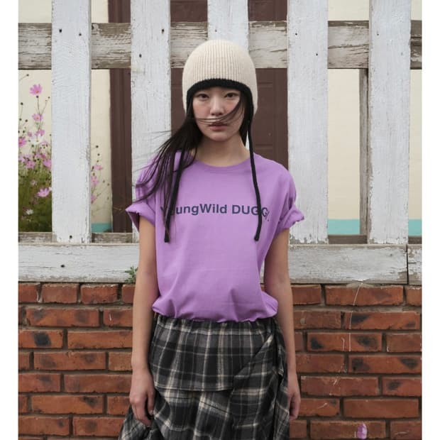 더기 YMD 로고티셔츠