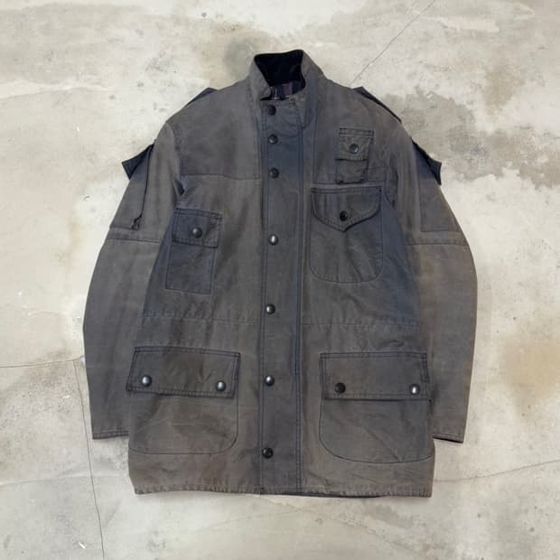 (M) Barbour Cowen Commando Wax Jacket