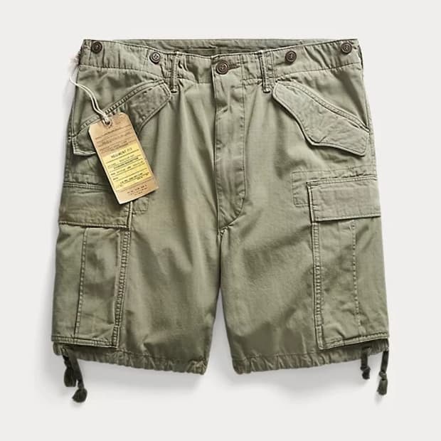 RRL 더블알엘 립스탑 카고 쇼츠 카키 30
