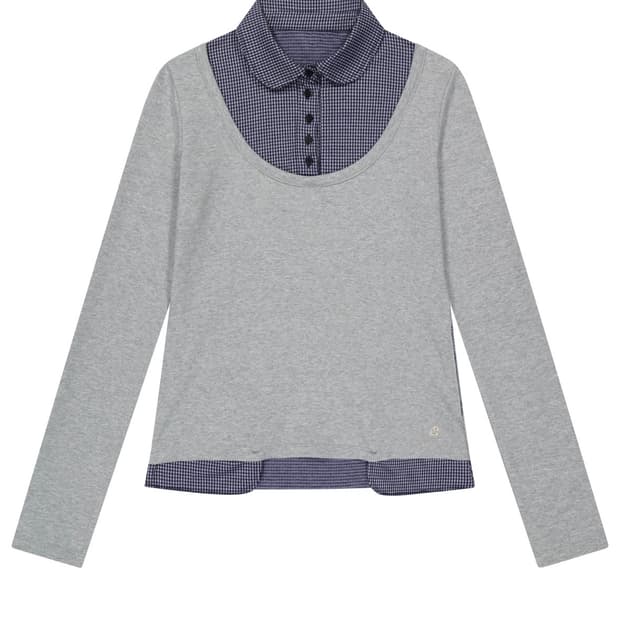 코이세이오 REVERSIBLE COLLAR LONGSLEEVES MELA