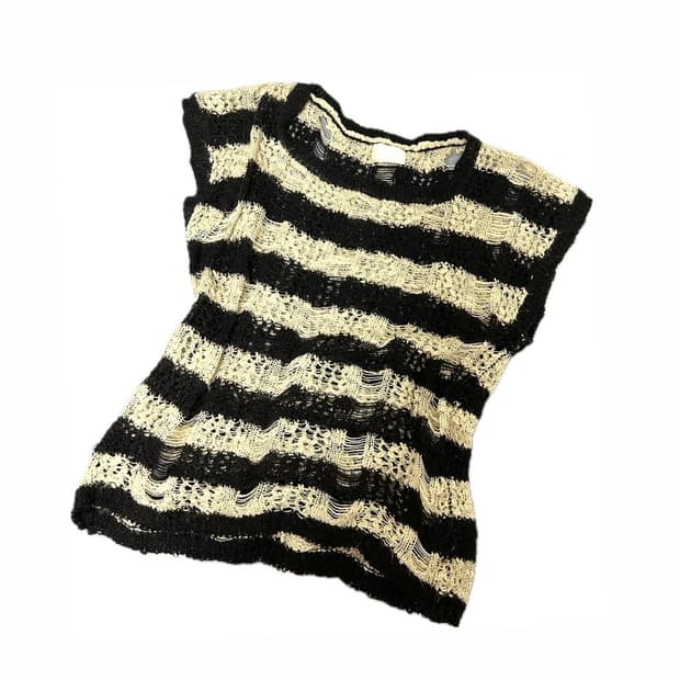 빈티지 스트라이프 니트