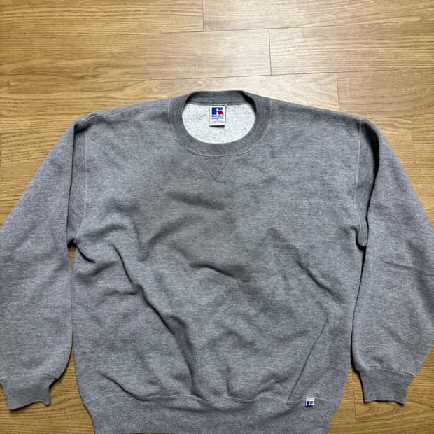 90s made in usa 러셀 맨투맨 그레이 L