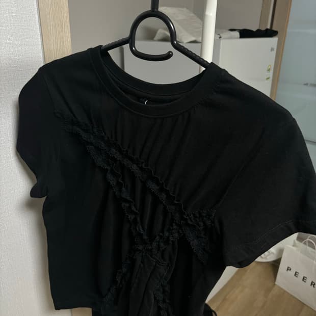 플레어업 셔링 반팔