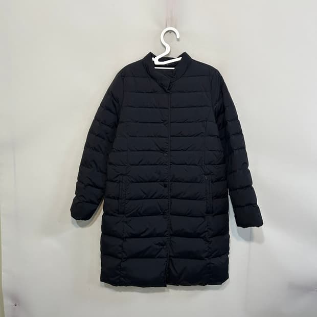 헤지스 여성 구스다운 롱패딩 90 블랙 상태최상