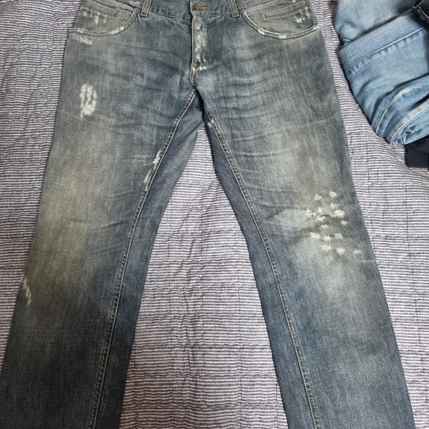 돌체앤가바나 디스트레스드 데님