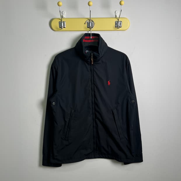 폴로 랄프로렌 블랙 나일론 페리 자켓 M