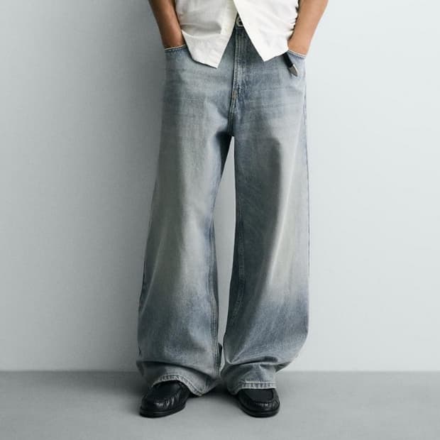 Zara jeans baggy fit 디스트로이드