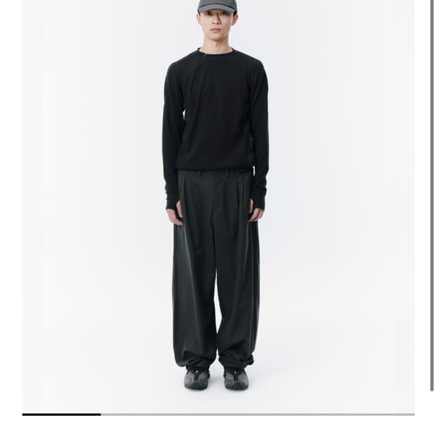 [2, 구매] 산산기어 와이드 팬츠 차콜