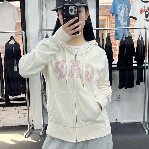 GAP 갭 글리터 후드집업