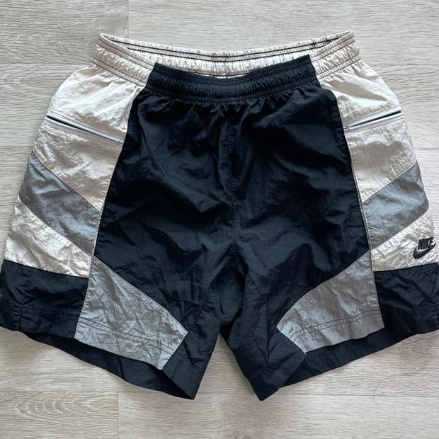 나이키 배색 나일론 반바지 L