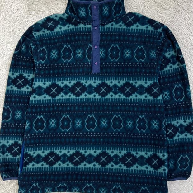 90's LLBEAN 엘엘빈 후리스 스냅 아노락/#2686