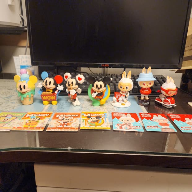 팝마트 7종 일괄  라부부 + 미키마우스 