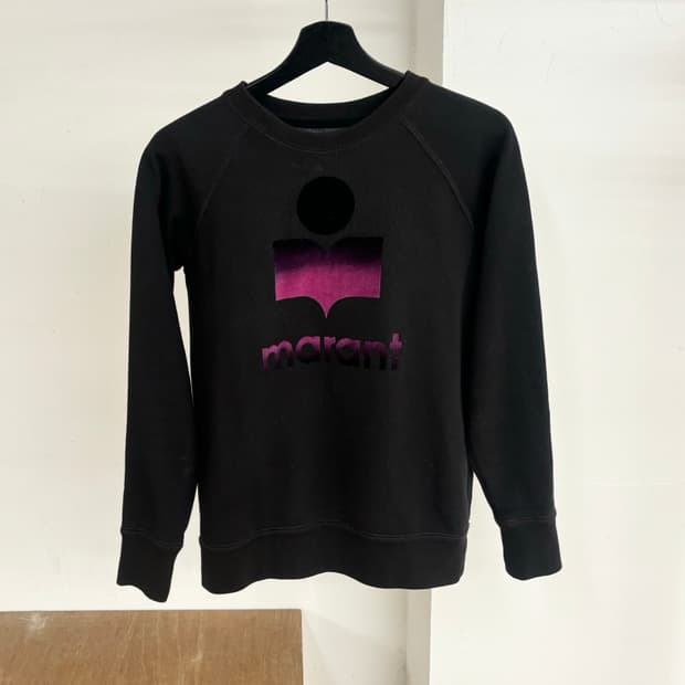 이자벨 마랑 블랙 밀리 기모 맨투맨