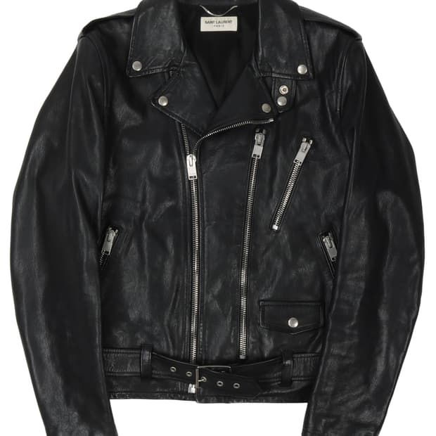 [48] 생로랑 L17 카프스킨 라이더자켓