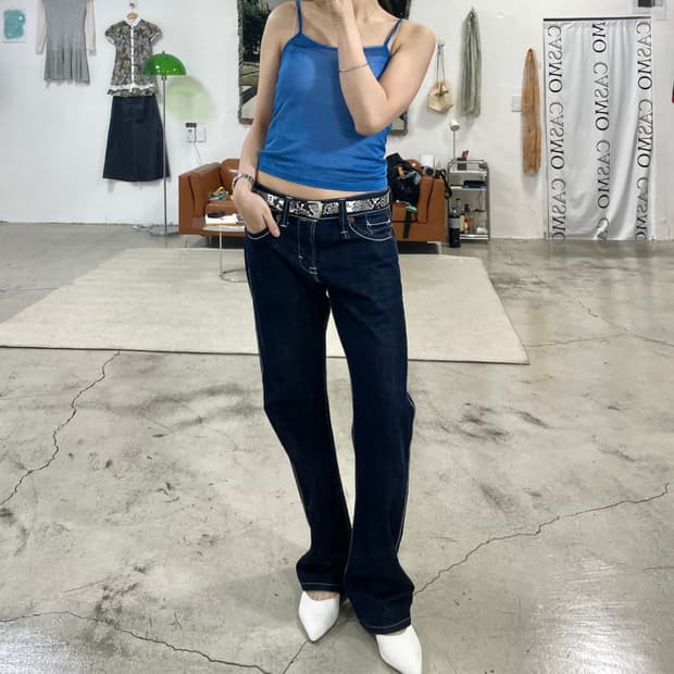 빈티지 스티치 데님팬츠(트루릴리전st)