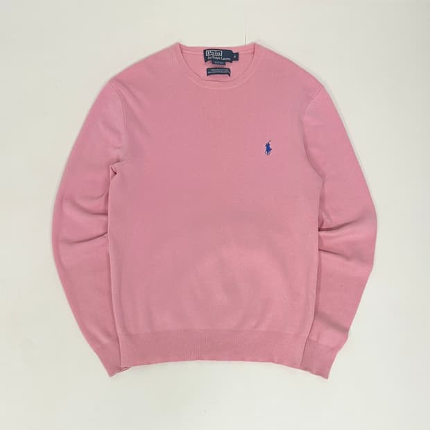 폴로 피마코튼 라운드 니트 