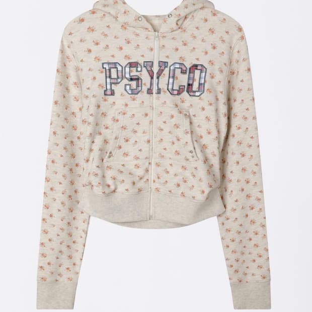 스컬프터 플라워 후드집업