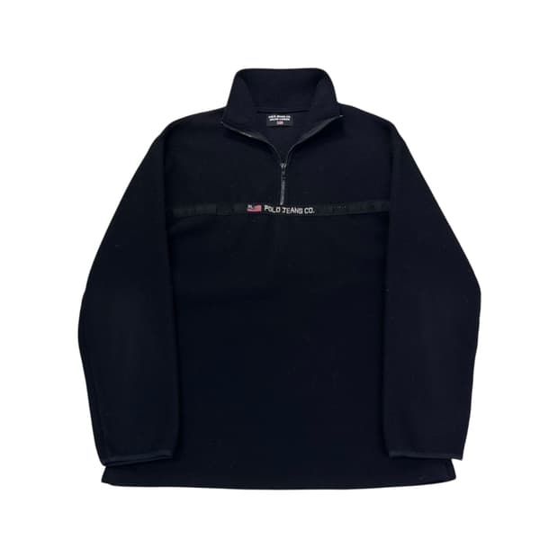 100 폴로랄프로렌 진스 플리스 반집업 