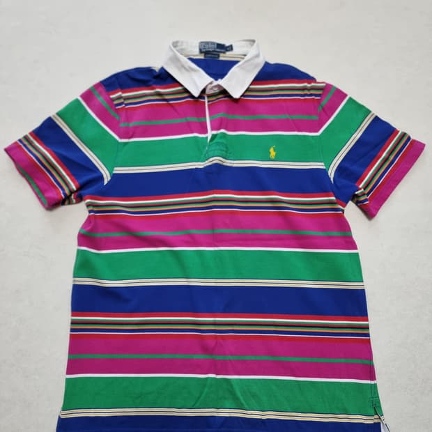 폴로 랄프로렌 스트라이프 럭비티셔츠 XL