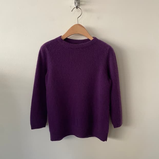 vintage violet cashmere 100 knit