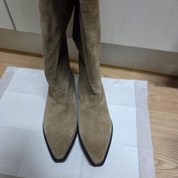 자라스웨이드롱부츠