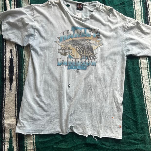 00’s Harley davidson destroyed Tee