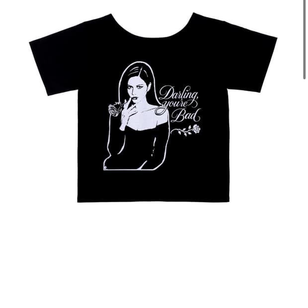SMOKING ROSE TEE #BLACK