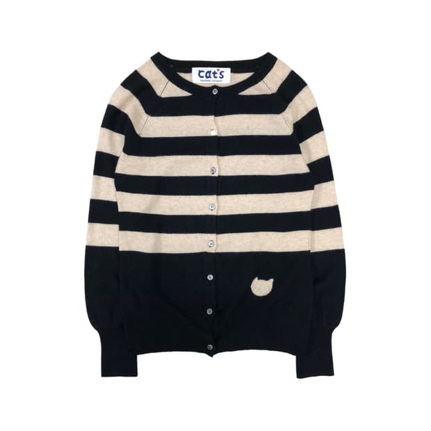 츠모리치사토 스트라이프 가디건