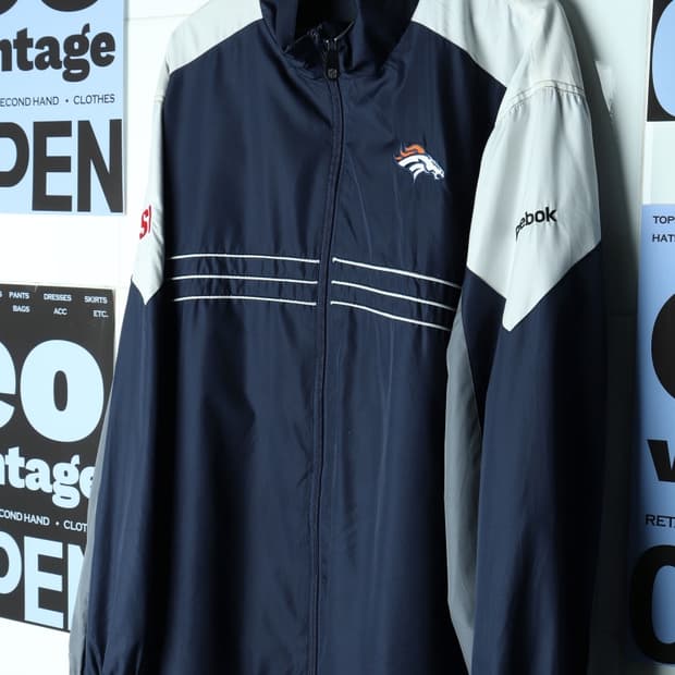 (2XL-4XL) 엔에프엘 집업 바람막이 점퍼자켓 리복 협업-H30538