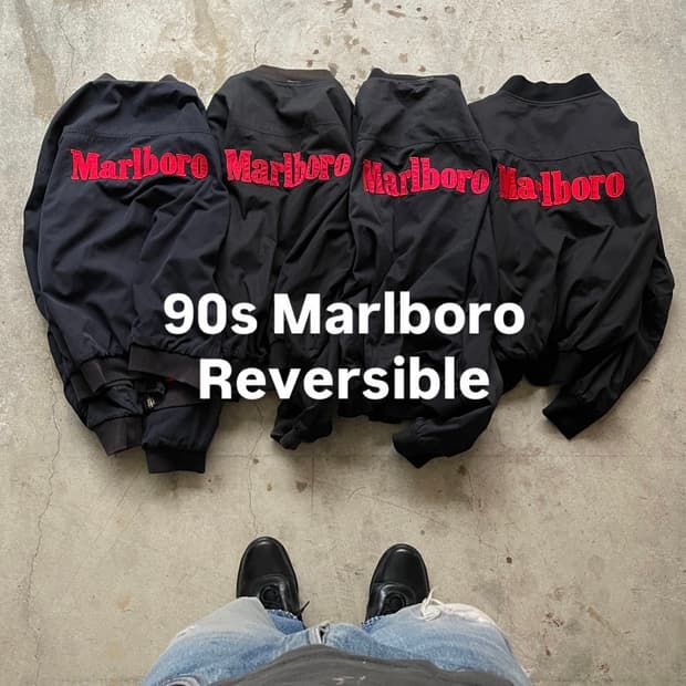 90s Marlboro Reversible Bomber Jacket