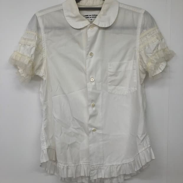 Comme des garcons 프릴 셔츠
