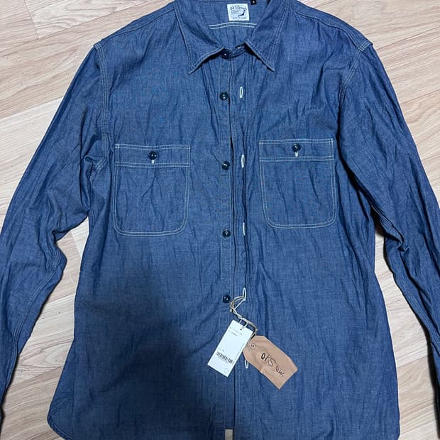 오어슬로우 샴브레이 워크셔츠 4사이즈 새상품