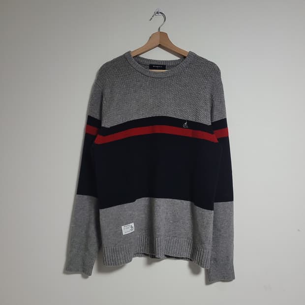 (110) BEANPOLE 빈폴 니트 스웨터 긴팔 티셔츠 모 100%