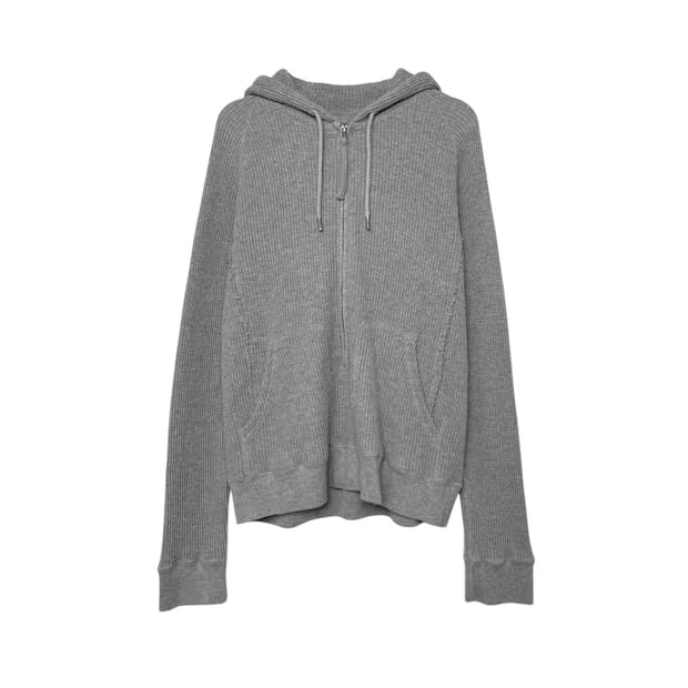 thermal half zip hoodie