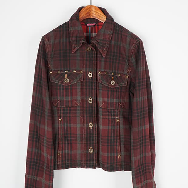 KYOKO HIGA  plaid trucker jacket
