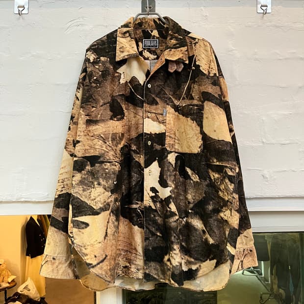 Ferre Jeans 코듀로이 프린팅 셔츠 41