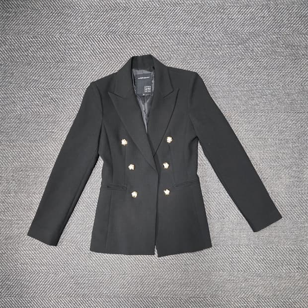 에고이스트 블랙 더블 자켓 