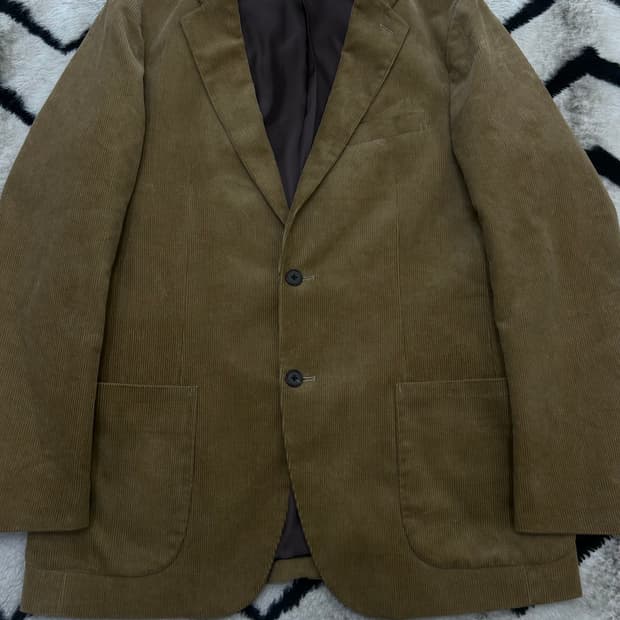 [XL]유니클로 코듀로이 블레이저/카멜