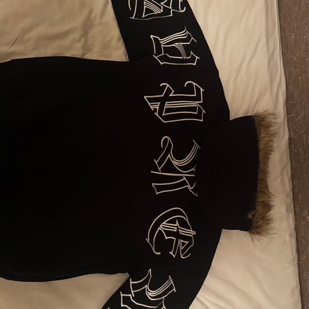 슈프림 25fw 포우 퍼 후드집업 블랙 L 새상품