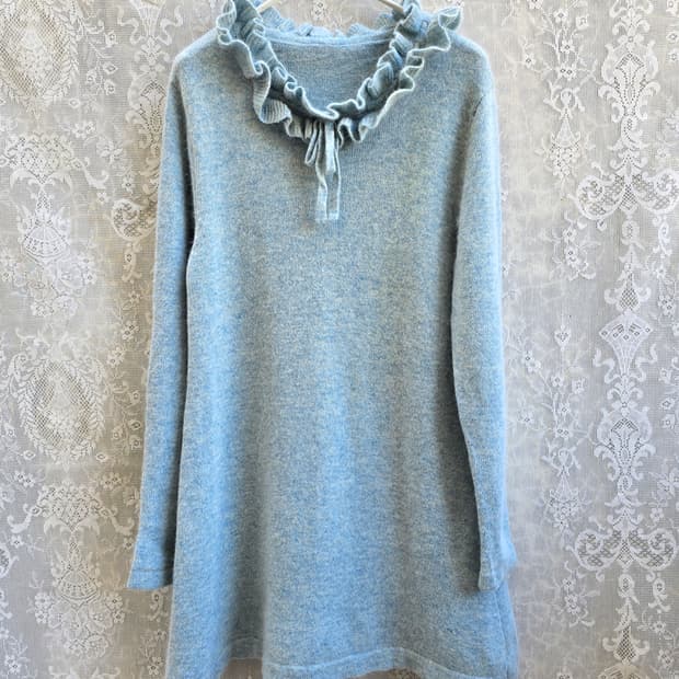 빈티지 앙고라 혼방 니트