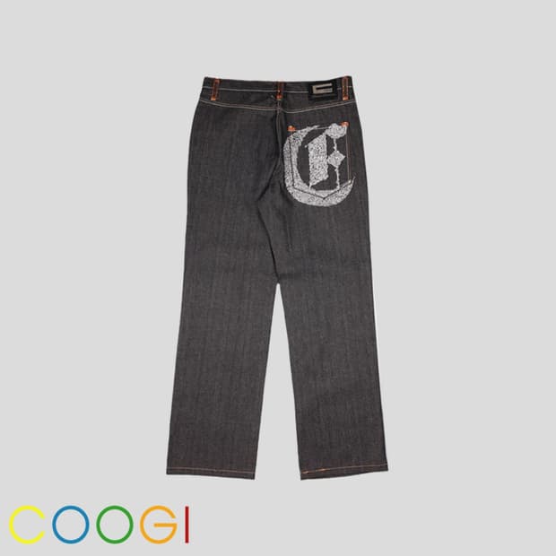 쿠지 오리지널 흑청 포켓자수 데님팬츠 SIZE 36