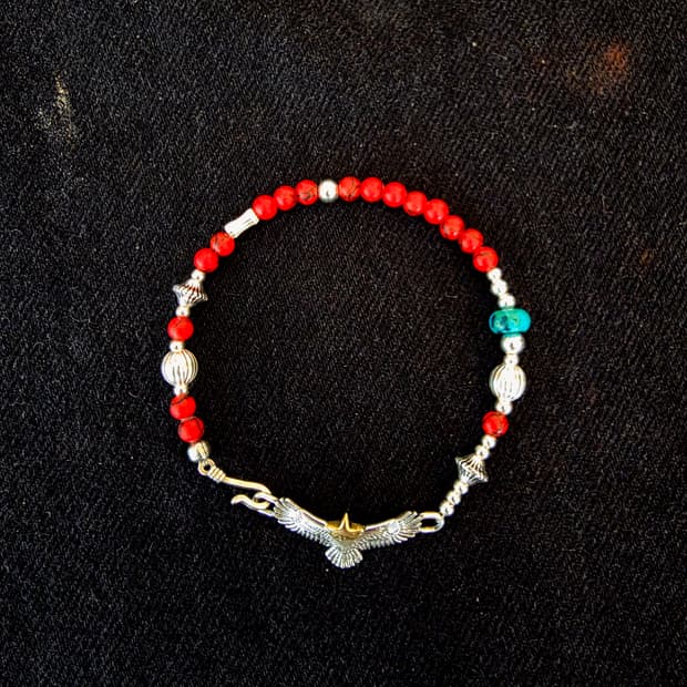 3Cross  silver spirit Navajo bracelet