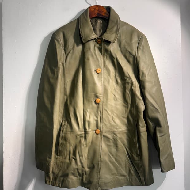 Vintage 올리브 양가죽 자켓 66 C650