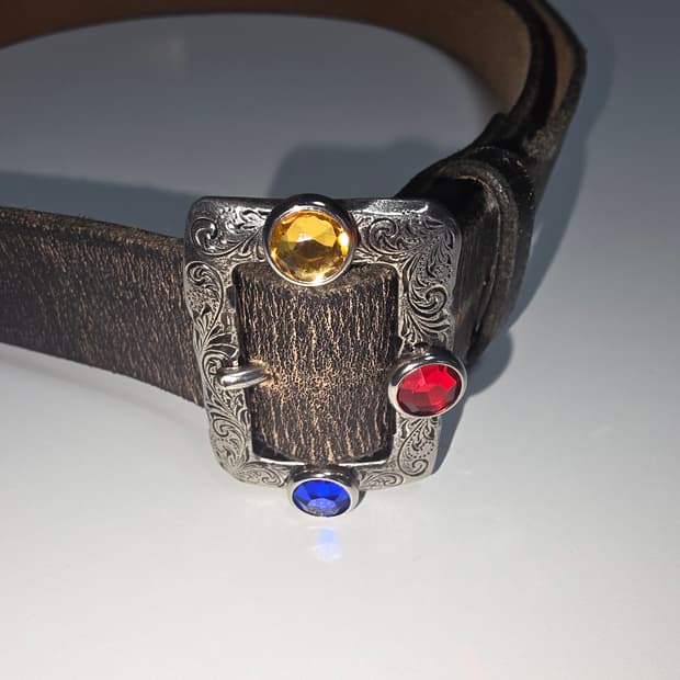 Kapital 캐피탈 잼스톤 벨트 F black