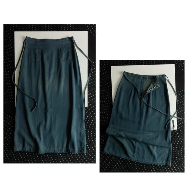2-way denim skirt